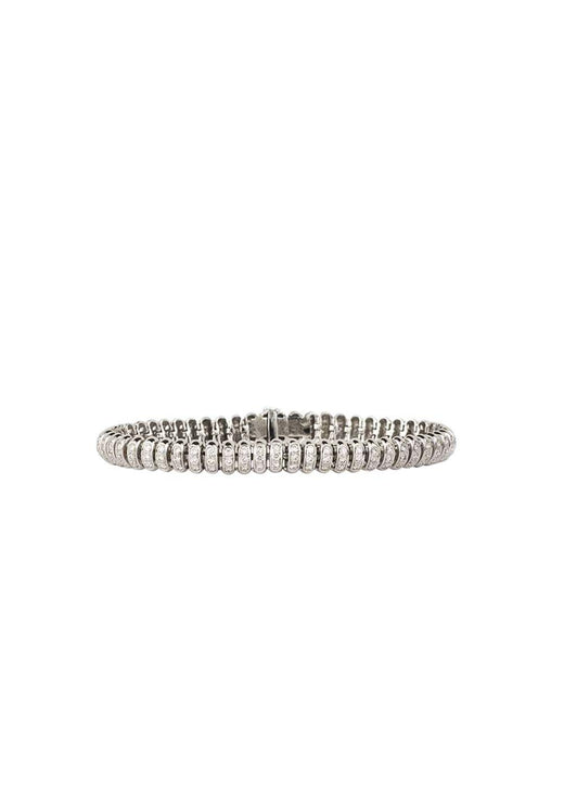 18ct white gold & white diamond bracelet