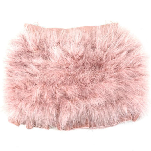 Miss Grant girl's dusty-pink feather skirt