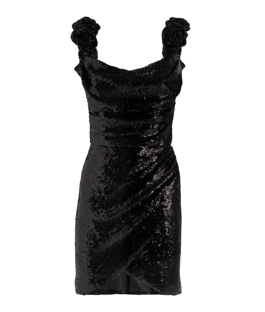 Costarellos Sequin-Embellished Vespera Mini Dress