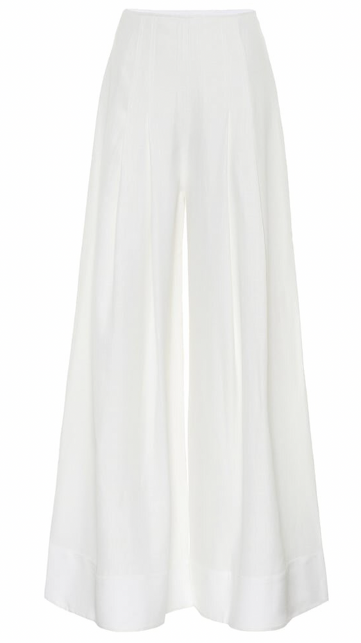 Ecru Le Pantalon Arcello Wide Leg Trousers