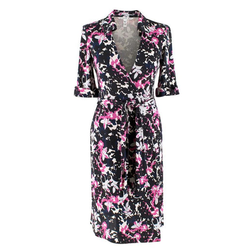 Diane von Furstenberg Jessica Printed Silk Wrap Dress
