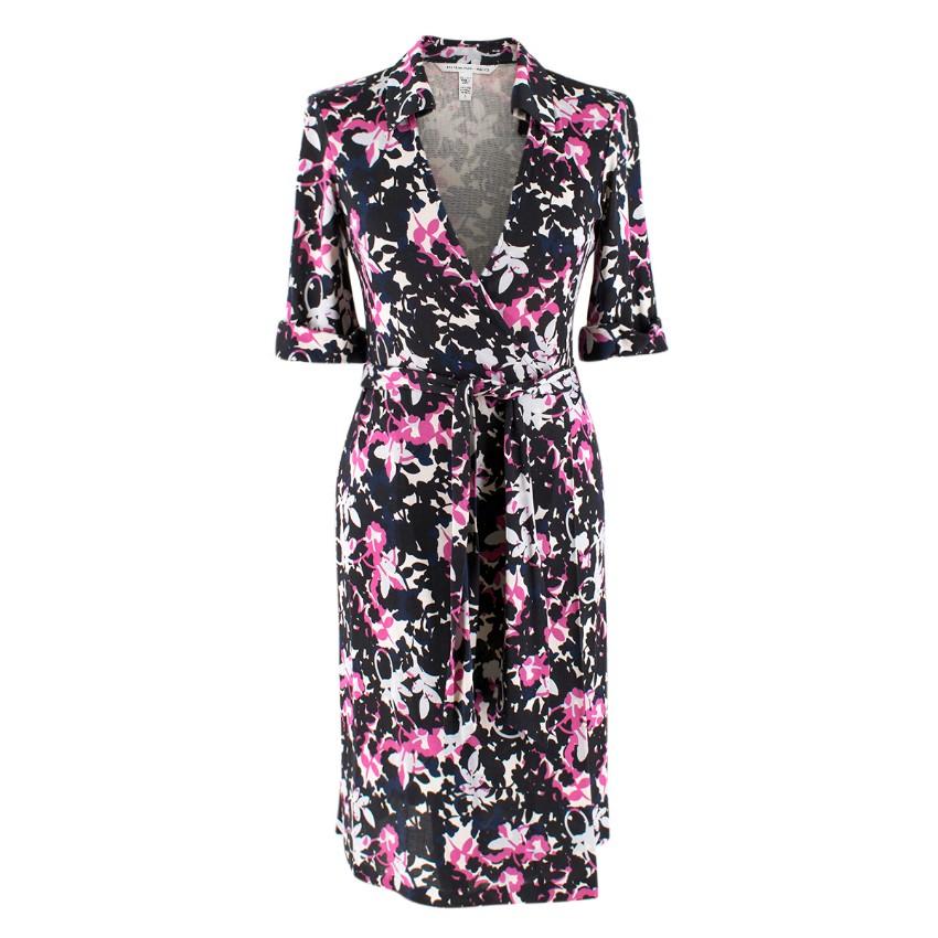 Diane von Furstenberg Jessica Printed Silk Wrap Dress