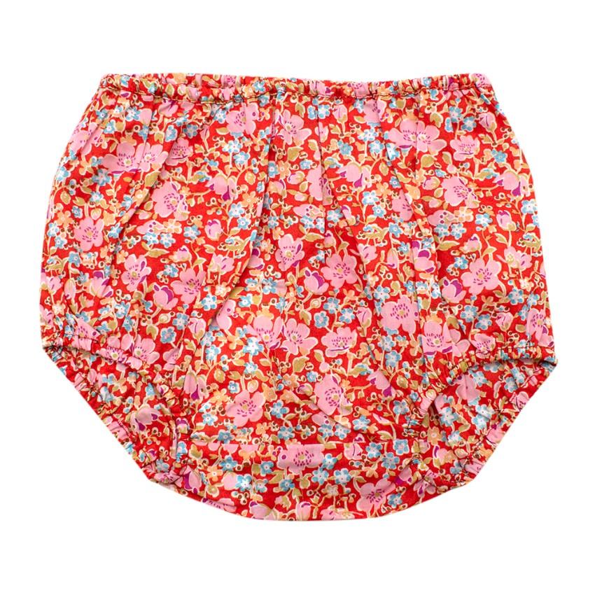 Caramel Red Floral Lily Bloomers
