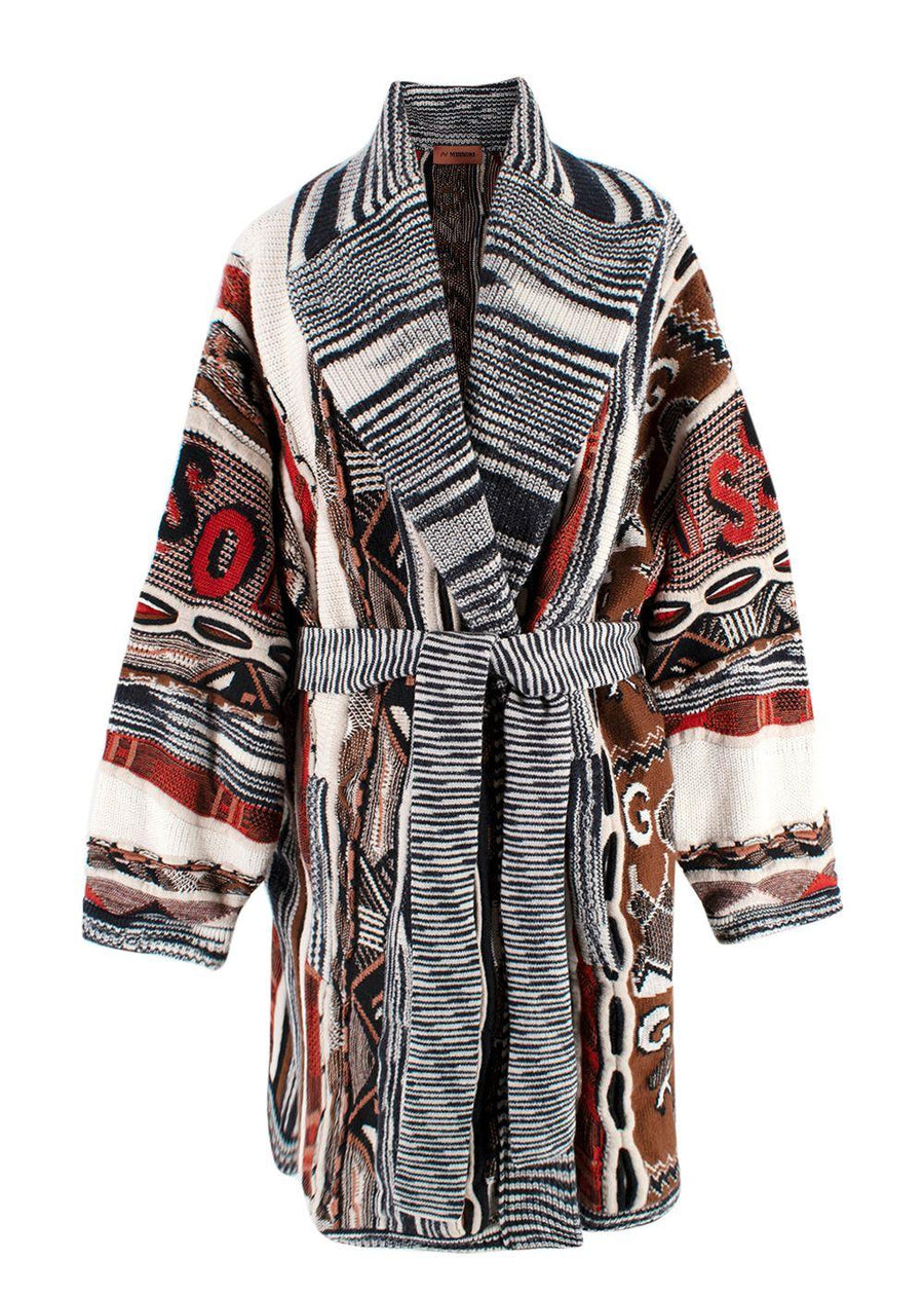 Missoni Intarsia Chunky Knit Cardigan