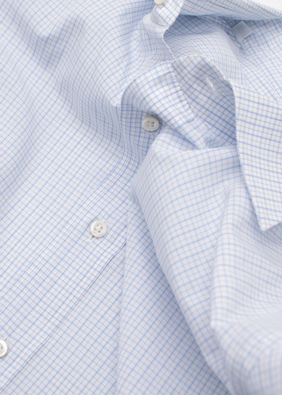 M.Bardelli Pale Blue Check Shirt
