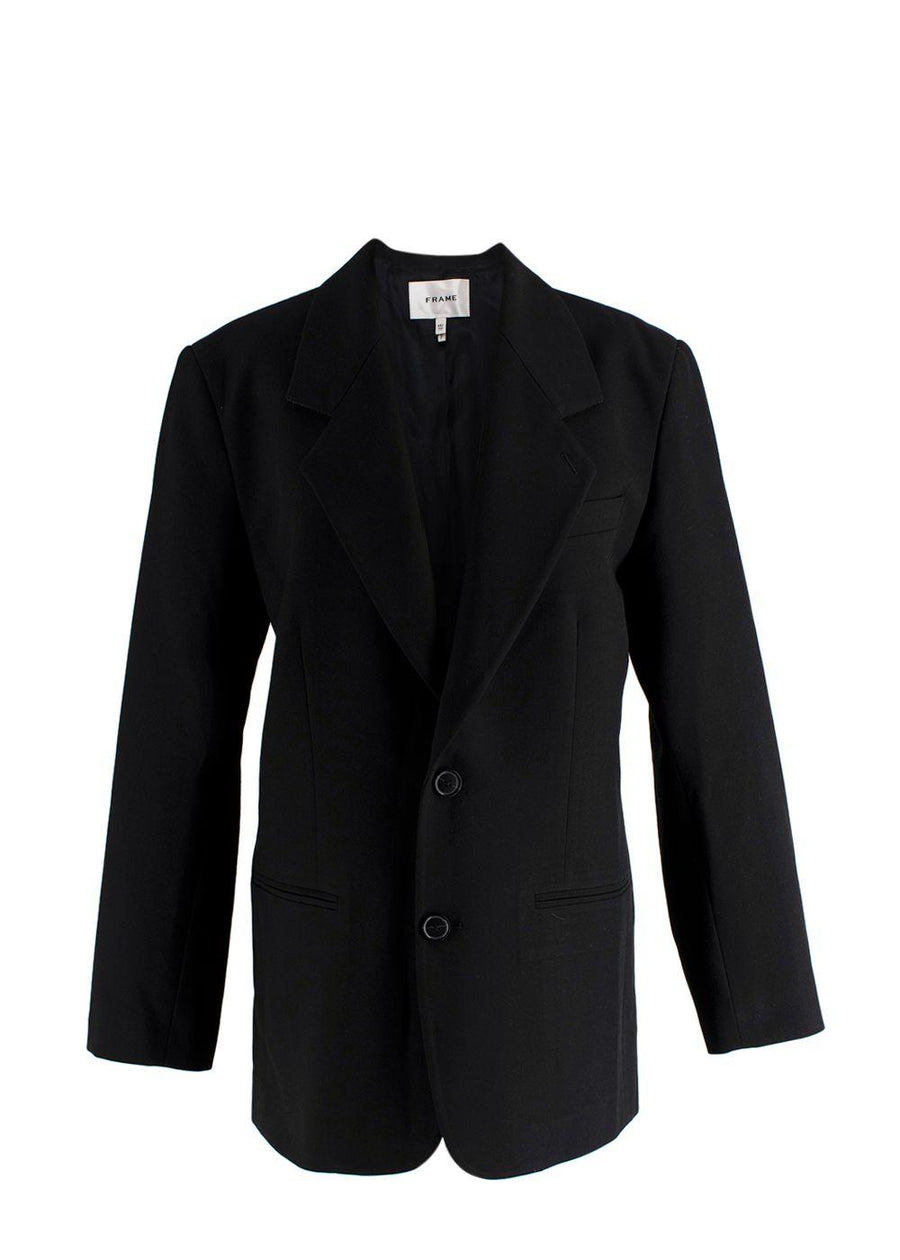 Frame Black Single Breasted Blazer