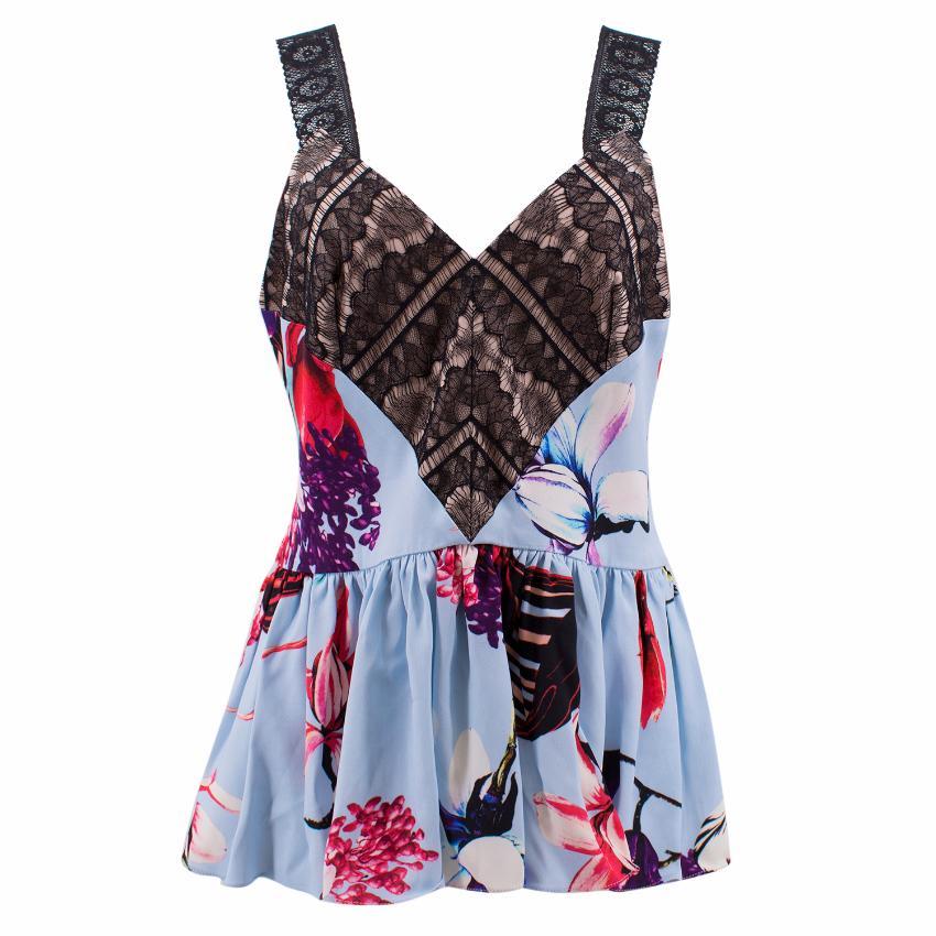 Teatum Jones Floral and Lace Top