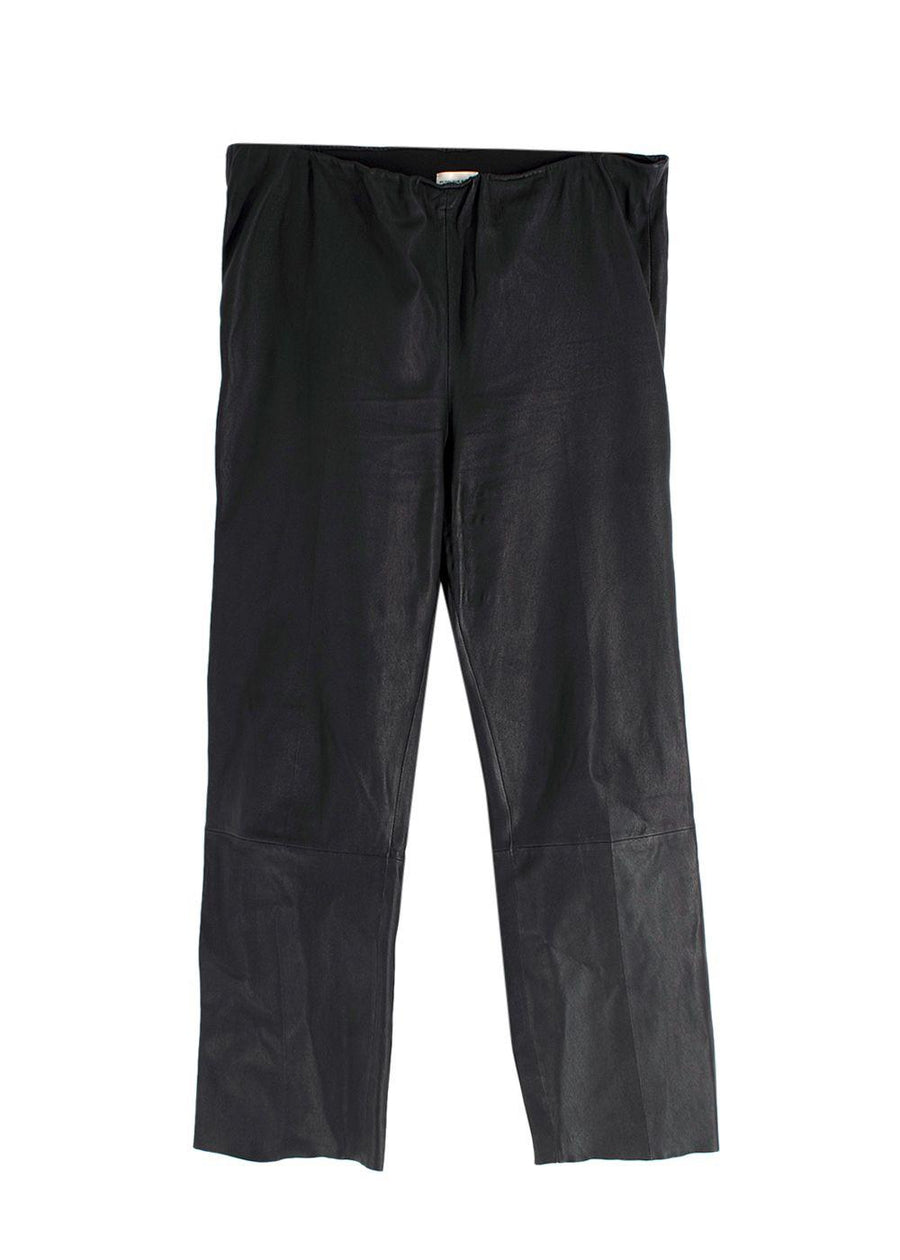 Malene Birger Black Leather Trousers