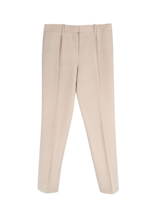 The Row Beige Wool Tailored Trousers