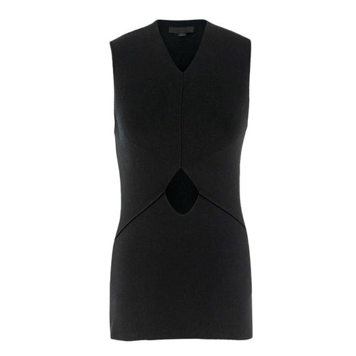 Alexander Wang Black Cut-out Sleeveless Top