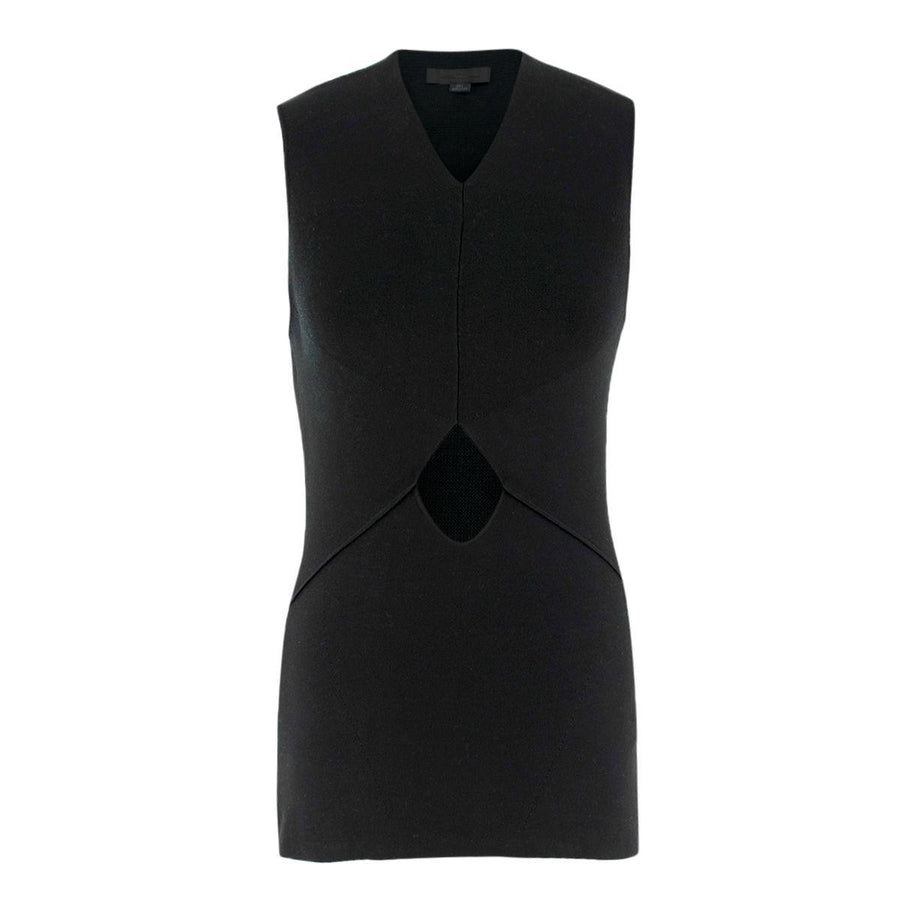 Alexander Wang Black Cut-out Sleeveless Top