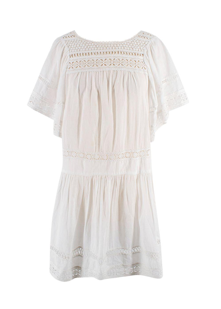 Sea New York White Guipure Mini Dress