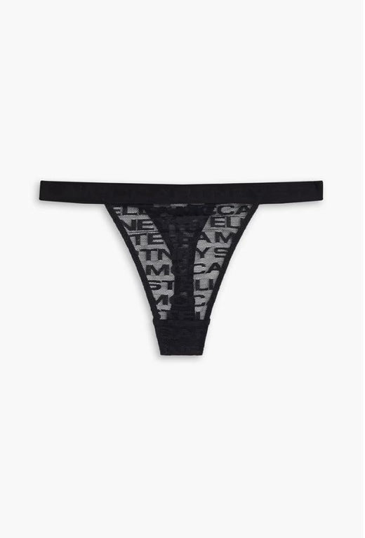Stella McCartney Black Logo Thong