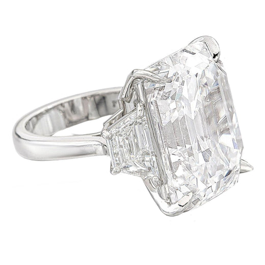 Verde 6ct IGI Certified Lab Grown Asscher Cut Diamond Ring