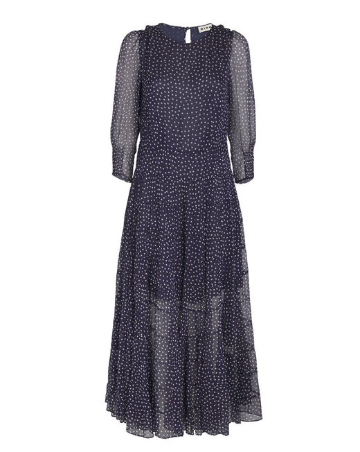 Rixo Kristen Georgette Midi Dress