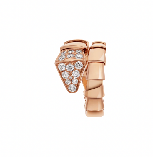 Bvlgari Diamond Set Serpenti Viper Ring