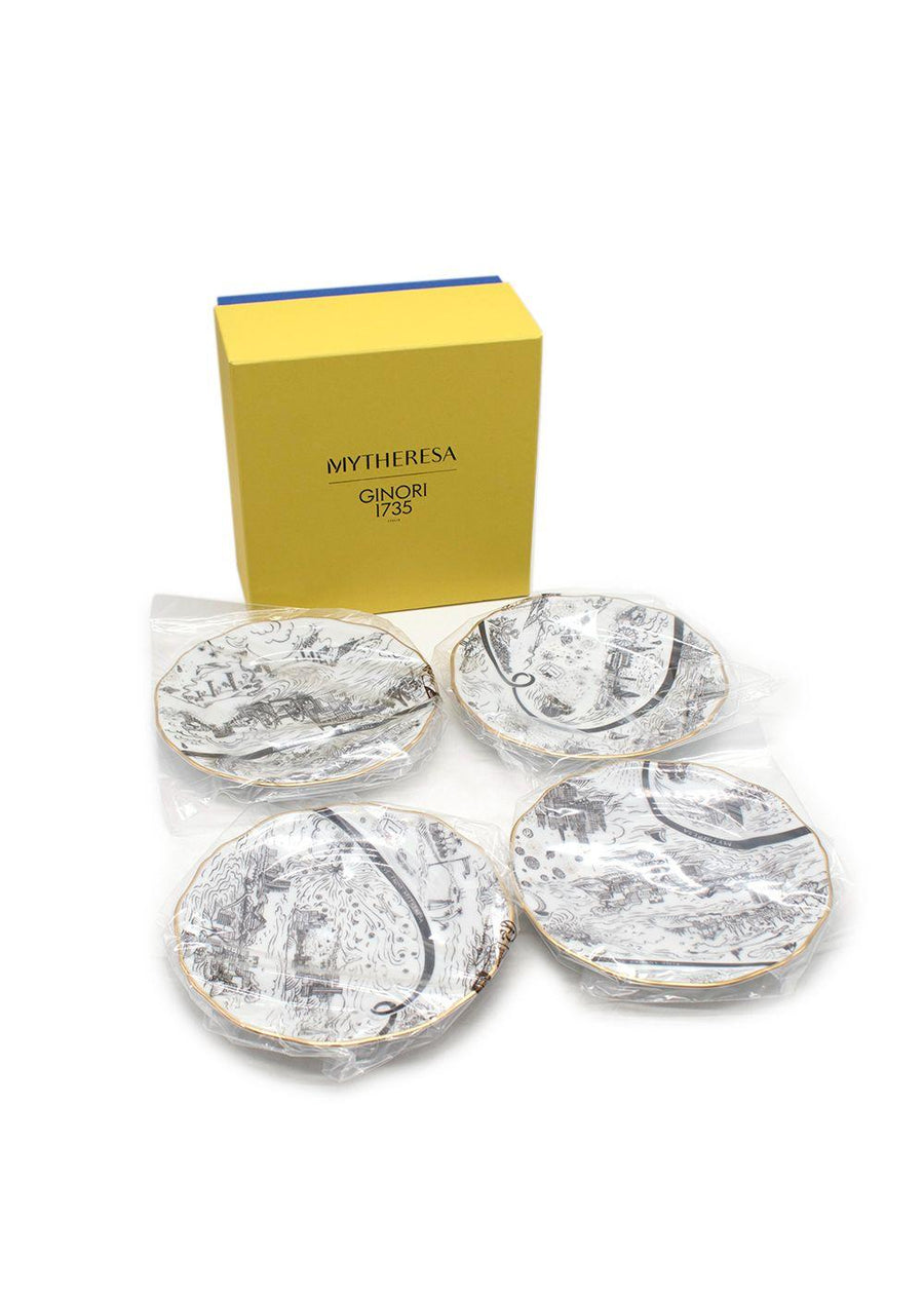 Ginori 1735 x Mytheresa 'Find Luxury to Love' Set of Four Exclusive Plates