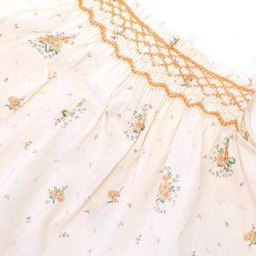 Marie Chantal cream floral print top