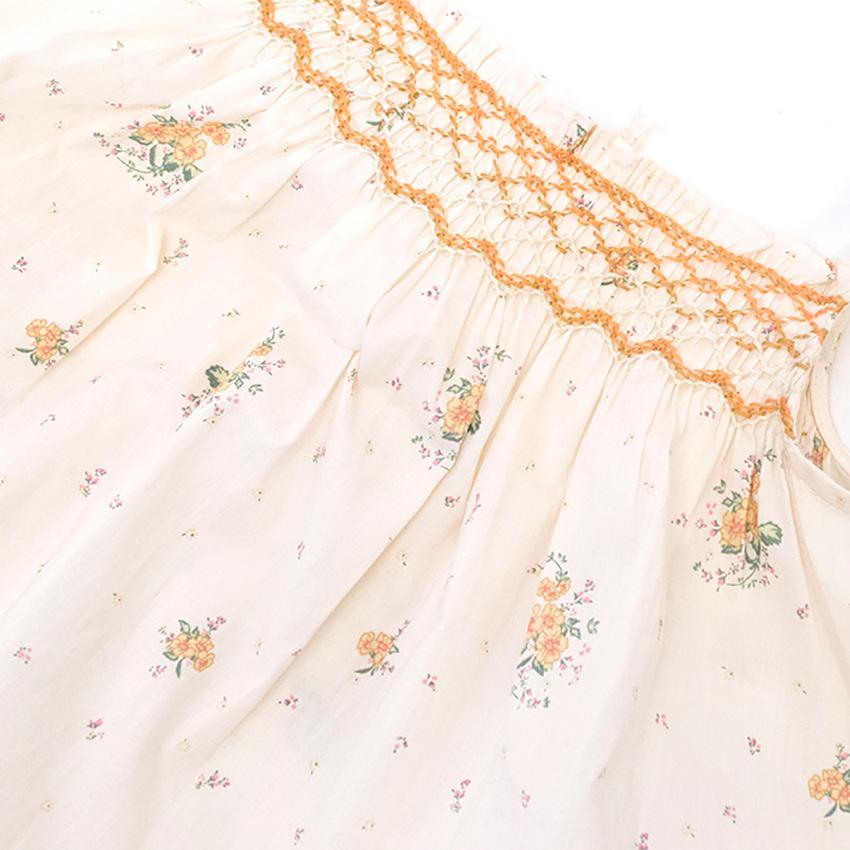 Marie Chantal cream floral print top