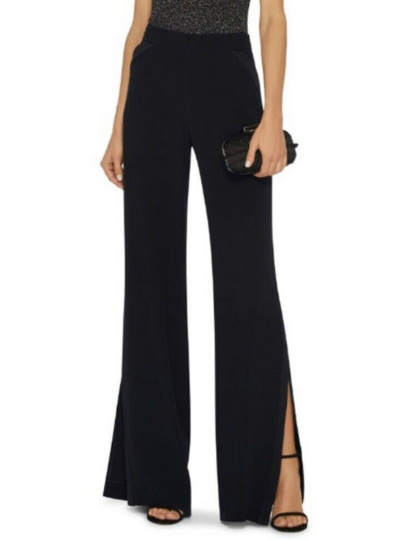 Cushnie Et Ochs Black Tuxedo Split Wide Leg Pants