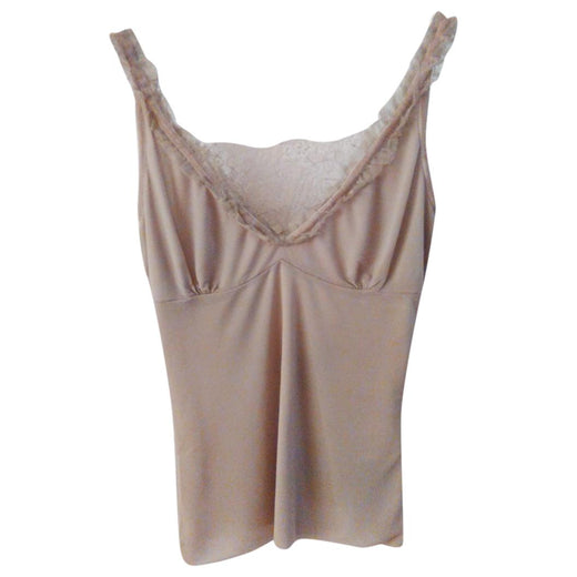 Gucci Silk Jersey Lace Detailed Top