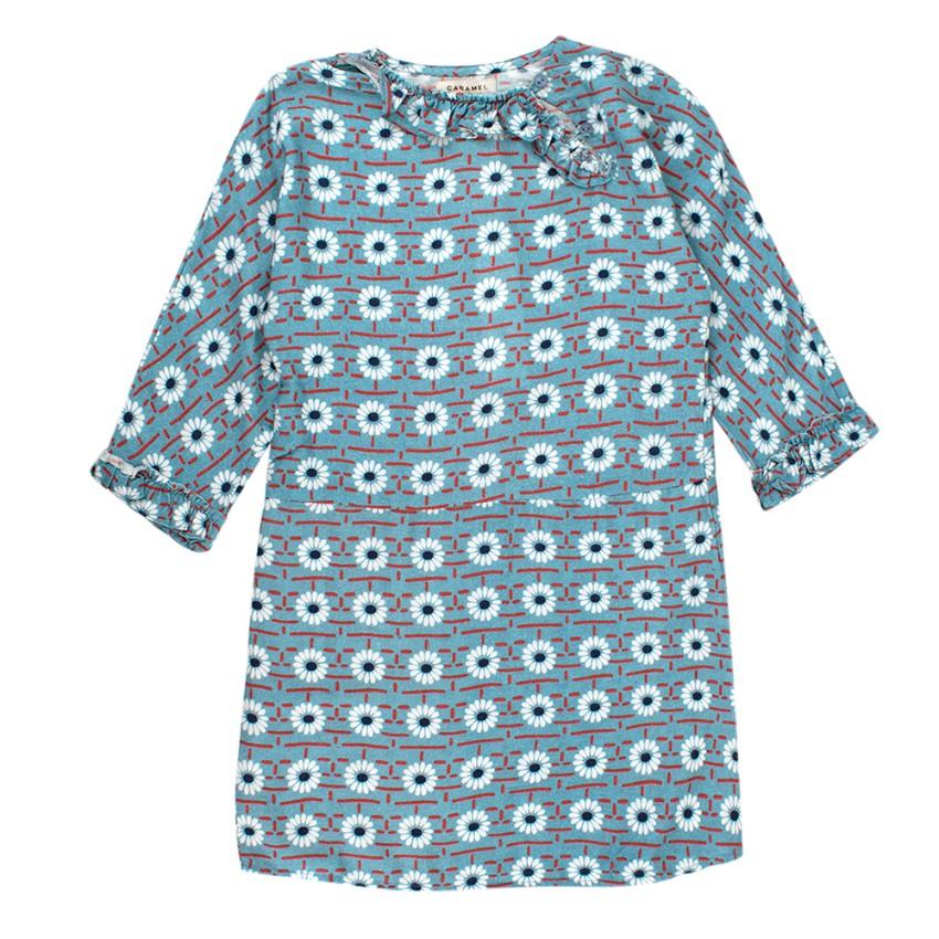 Caramel Wressle Blue Daisy Print Dress