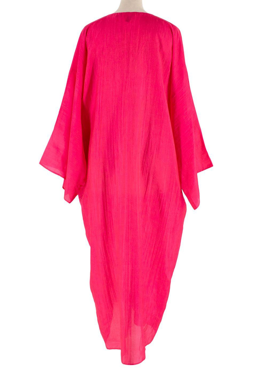 The Rose Ibiza Silk Fuchsia Dress