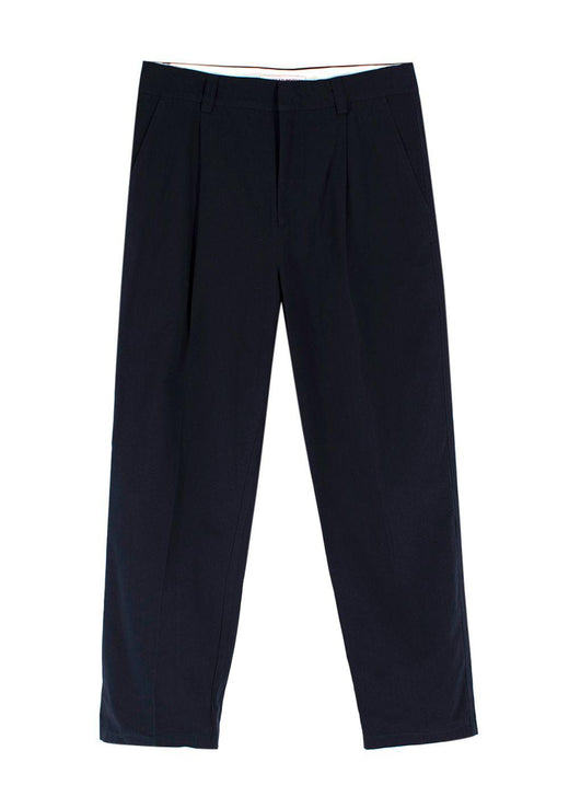 Orlebar Brown Navy Cotton Trousers