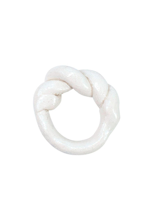 Levens Glazed Clay Chunky Twist Ring