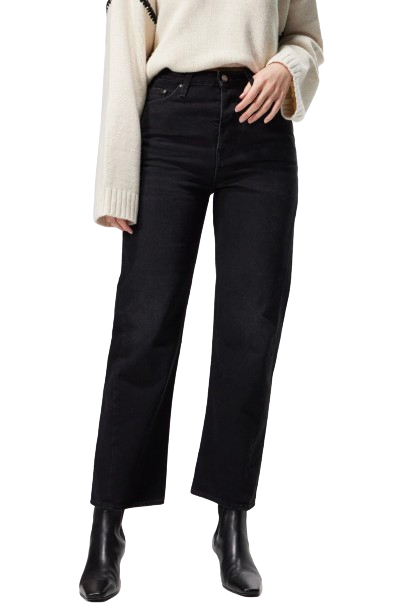 Toteme Washed Black Twisted Seam Jeans