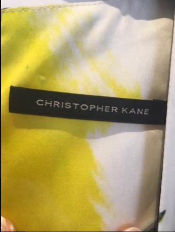 Christopher Kane yellow print dress