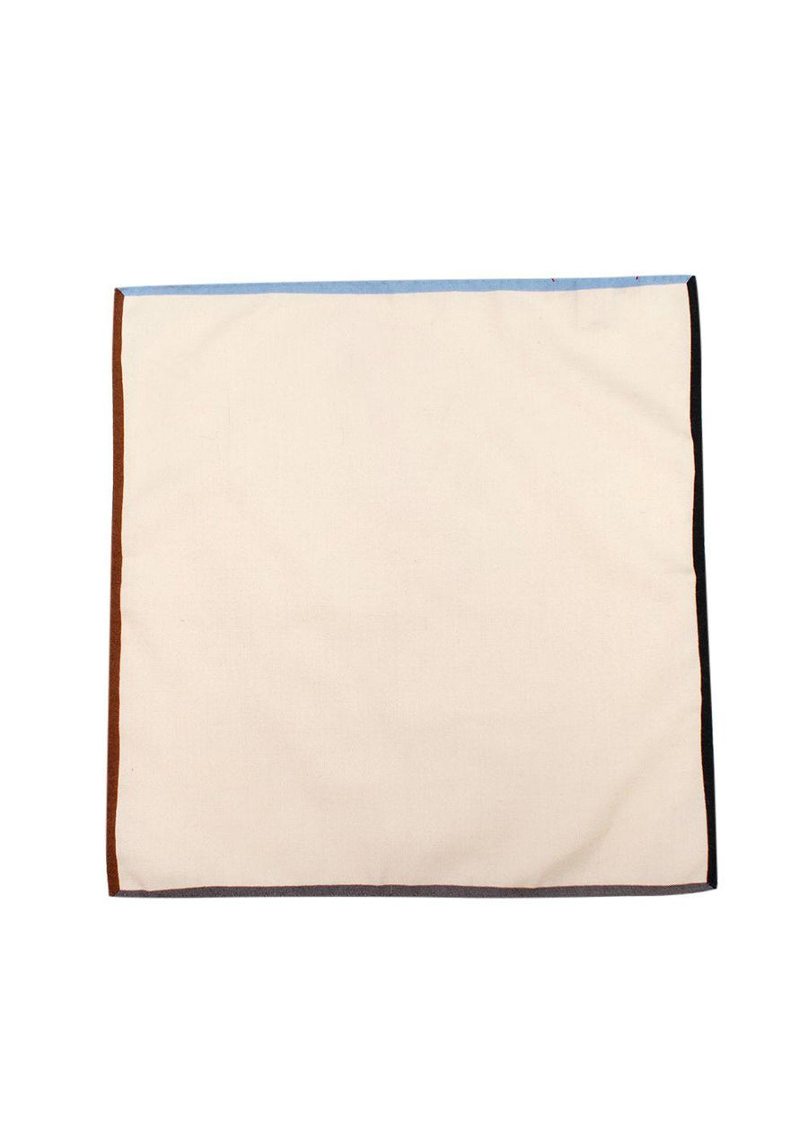 Roda Cream Cashmere and Silk Pocket Square