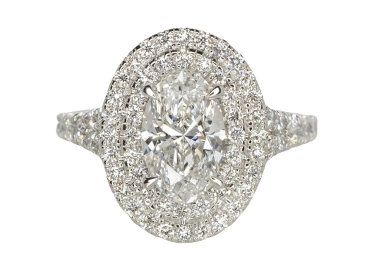 Verde 2ct IGI Certified Lab-grown Oval Cut Diamond Ring