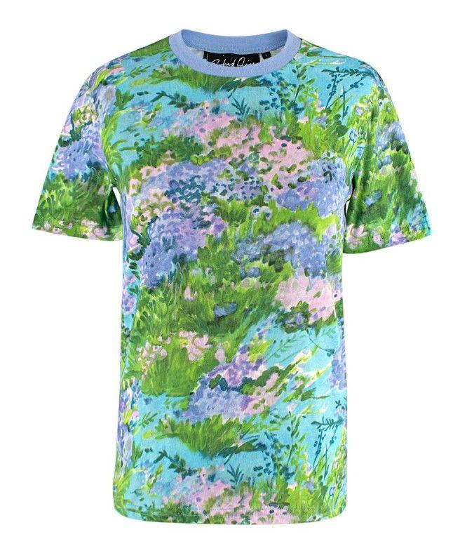 Richard Quinn Floral Print Cotton T-Shirt