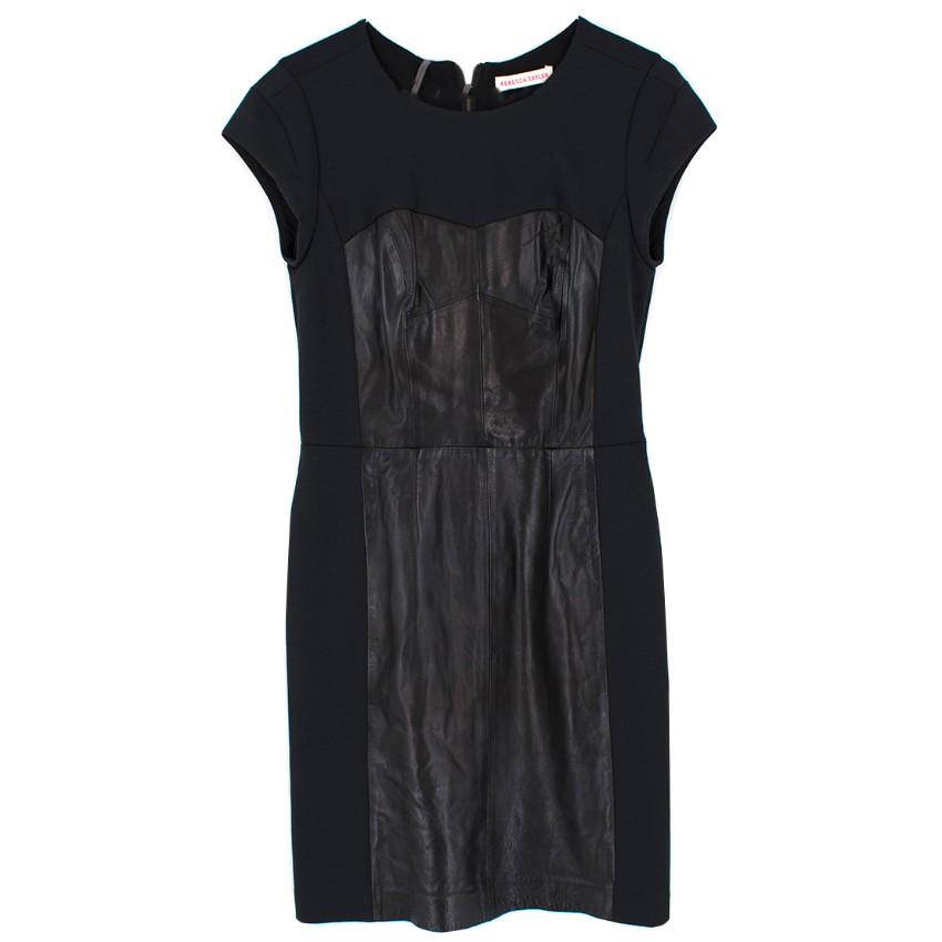 Rebecca Taylor Leather Bustier Dress