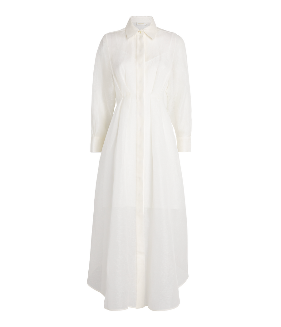 Zimmermann Linen-Silk Shirt Dress