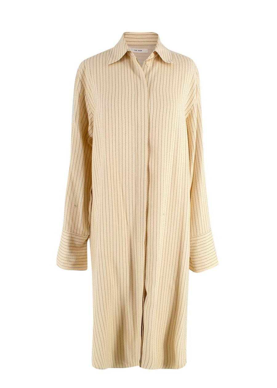 The Row Sonia Striped Jacquard Dress