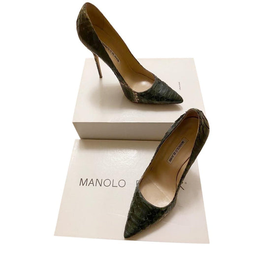 Manolo Blahnik Bibi Exotics 115 Pumps