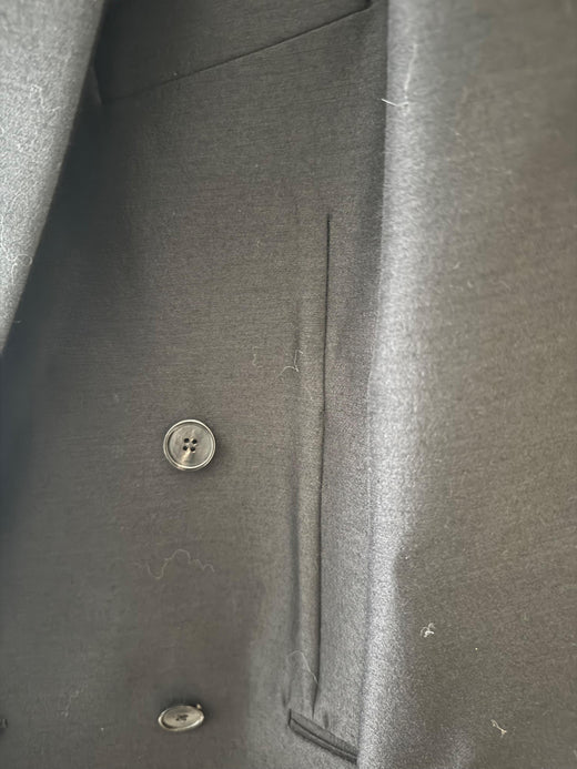 The Row Black Wool/Silk Blend Sandon Blazer