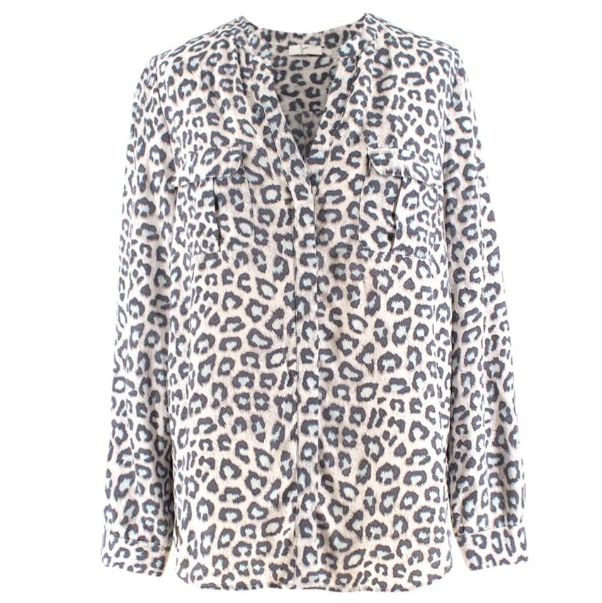 Joie Leopard Print Blouse