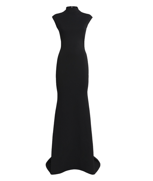 Jacquemus La Robe Alba Crepe Gown