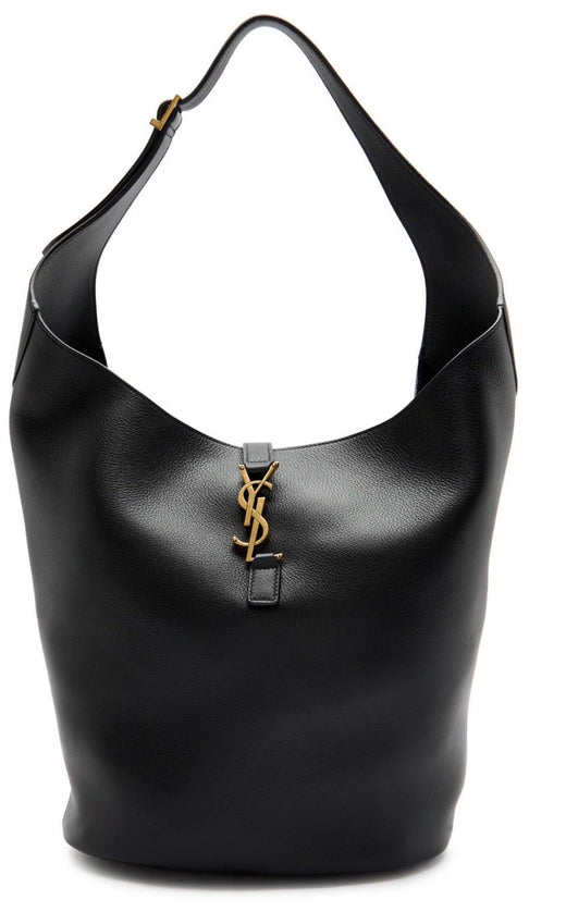 Saint Laurent Black Le 5 à 7 Hobo black leather bucket bag