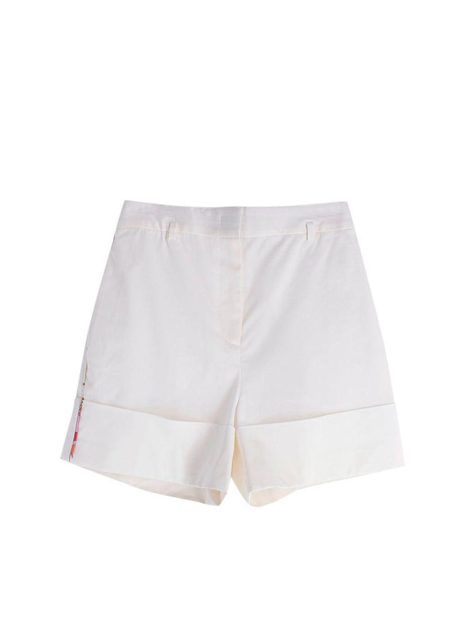 Emilio Pucci White Tailored Shorts