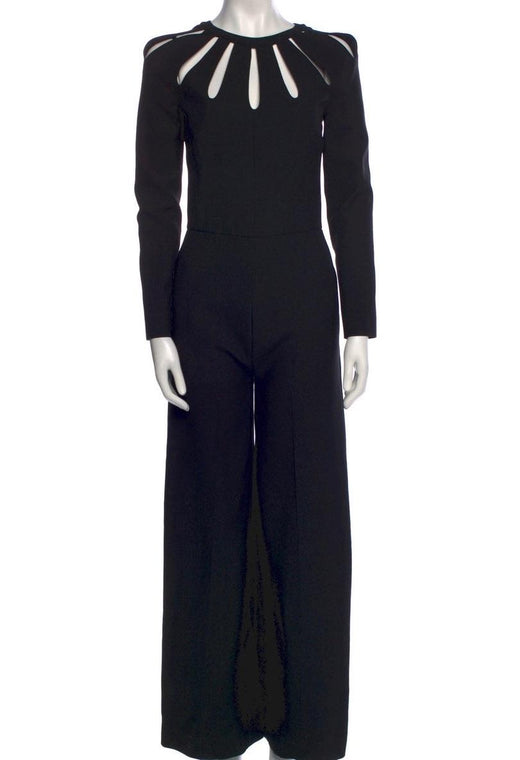 Black Cady Long Sleeved Ad Campaign Jumpsuit