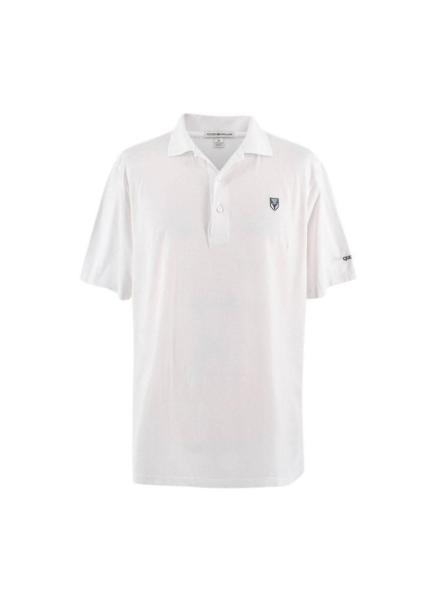 White Cotton Polo Shirt