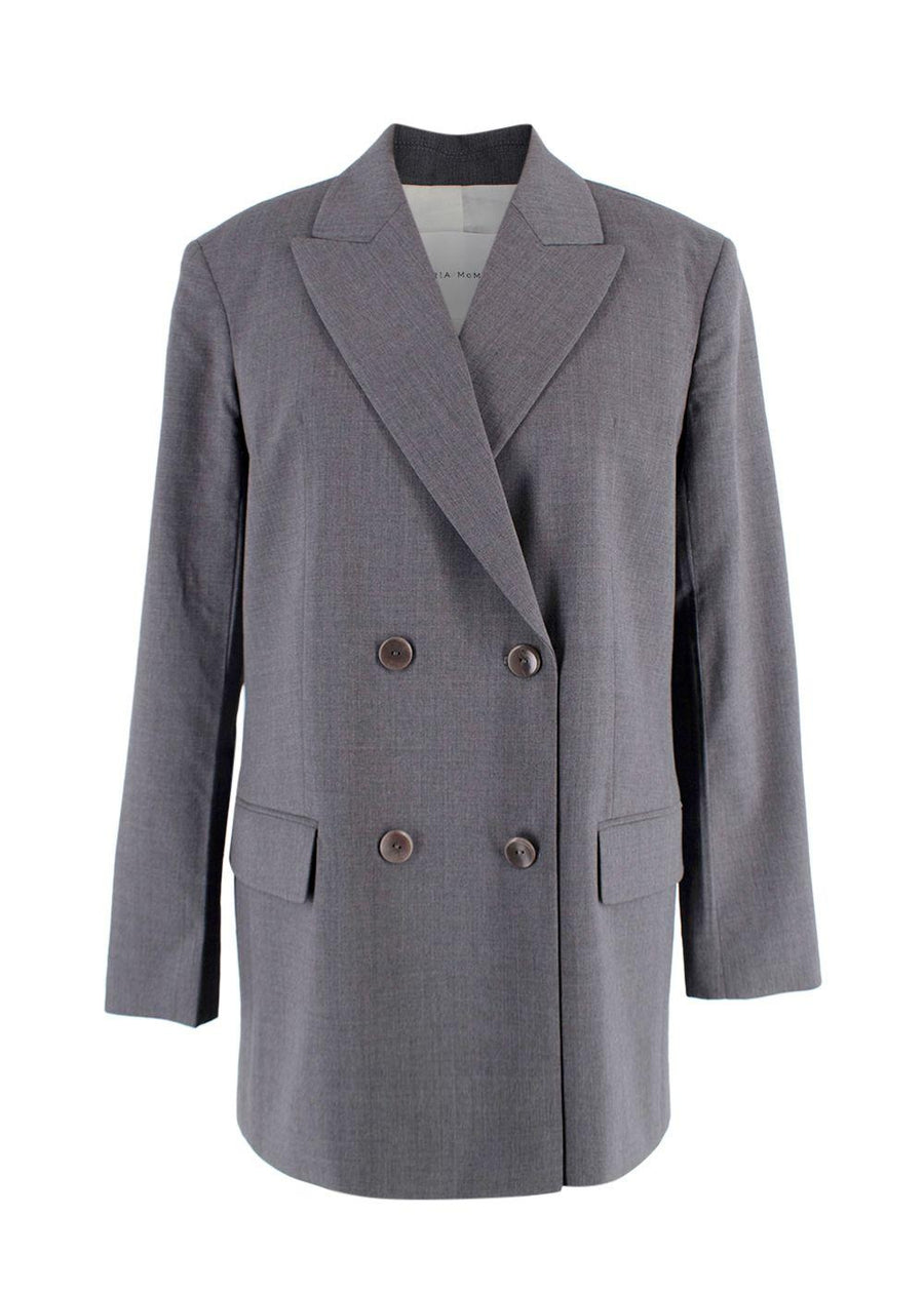 Maria McManus Grey Double Breasted Blazer