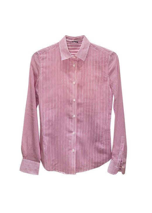 Pink Striped Silk Cotton Shirt