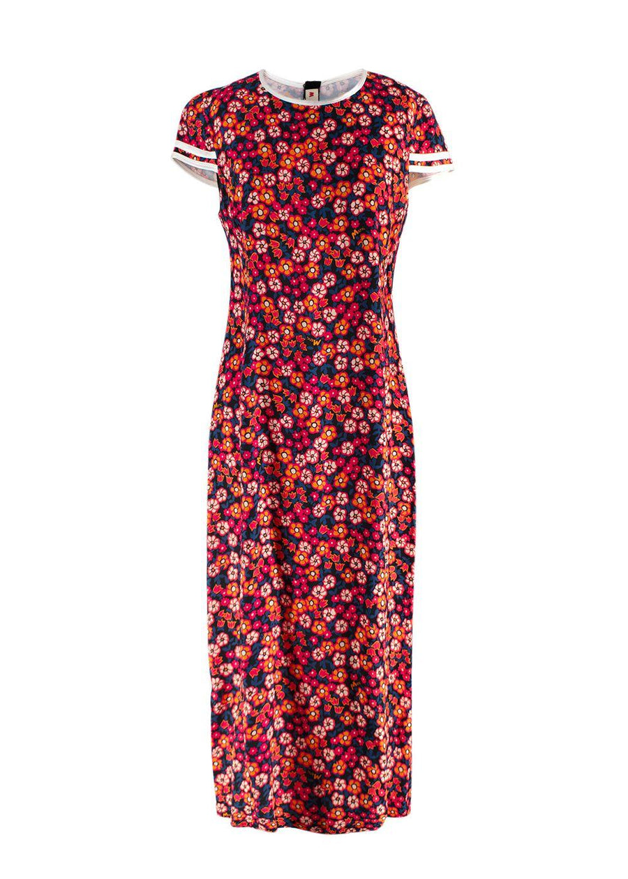 Marni Floral Dress with Cap Sleeves