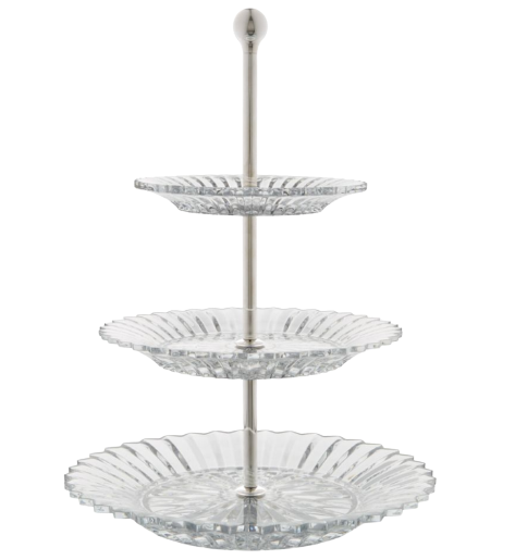 Baccarat Mille Nuits Three Level Crystal Pastry Stand