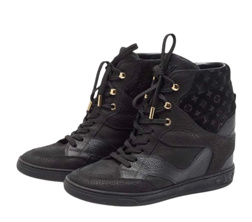 Louis Vuitton Black Monogram Ankle Boots